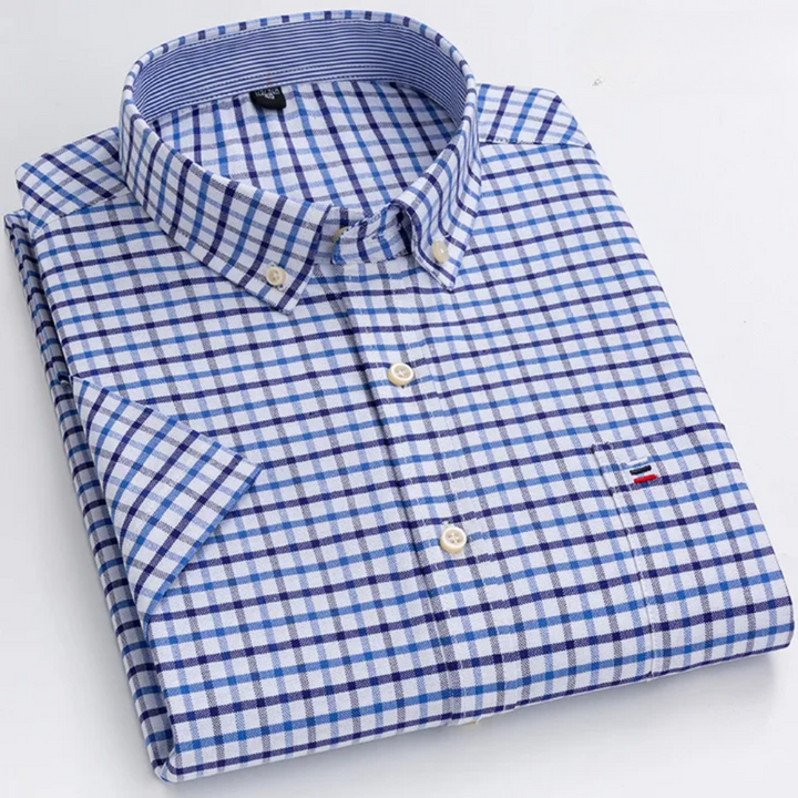 Petersen - Camicia Classica In Cotone Con Motivo