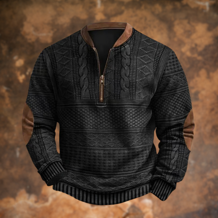 Tom - Elegante Maglione Con Zip e Maniche Lunghe