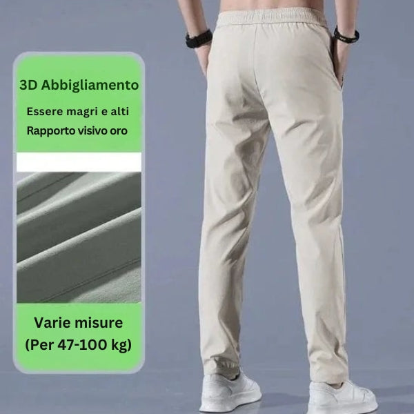 FlexDry - Pantaloni Elasticizzati ad Asciugatura Rapida Unisex