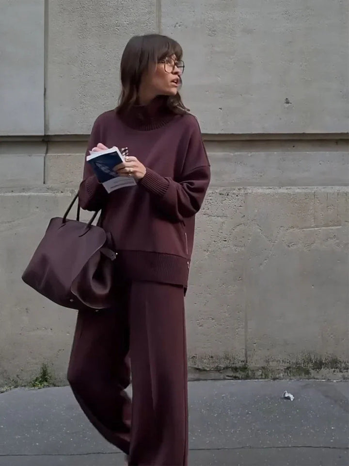 Nogaelle - Elegante Set Felpa Dalla Vestibilità Morbida