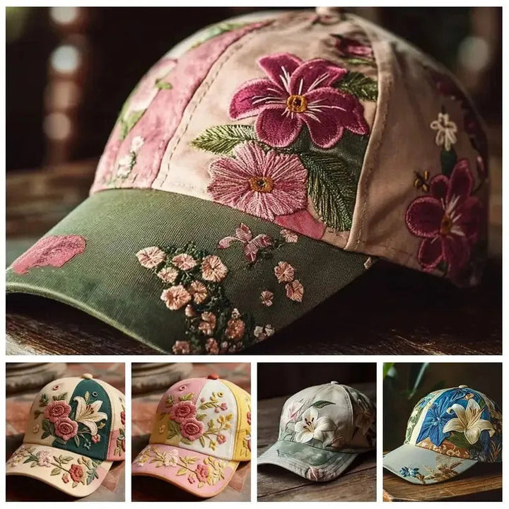 Virinia - Cappellino Con Ricamo Floreale