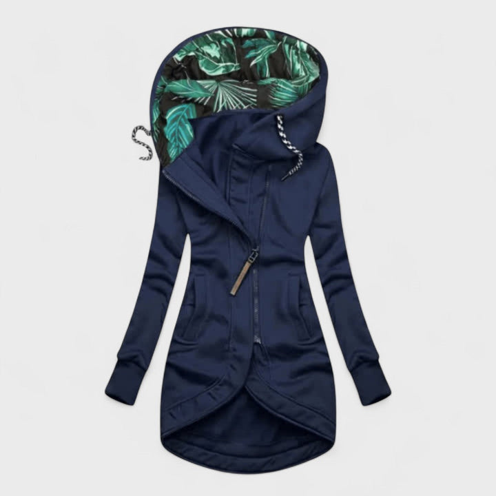 Kristanna - Cappotto Invernale Con Zip Asimmetrica