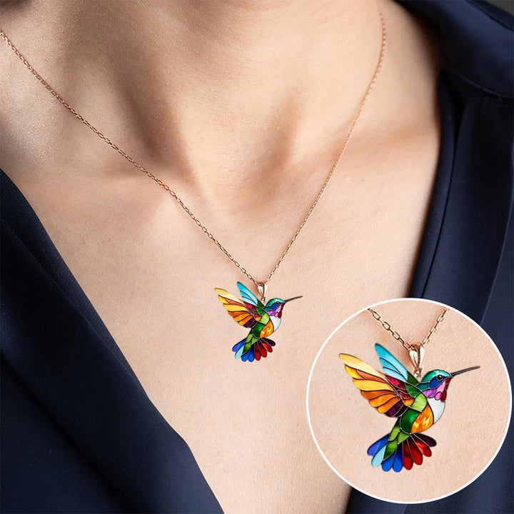 Samantha - Elegante Collana di Colibrì