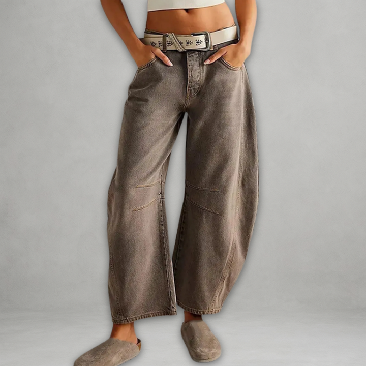 Entela - Jeans Casual Larghi Con Tasche