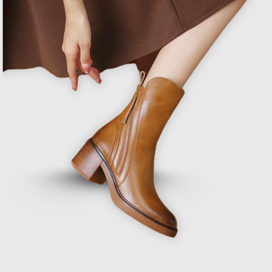 Marcy - Eleganti Stivaletti Con Tacco Blocco