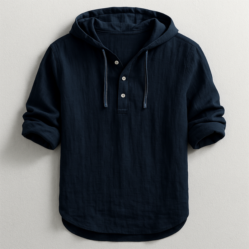 Bradley - Elegante Camicia Con Cappuccio e Maniche Lunghe