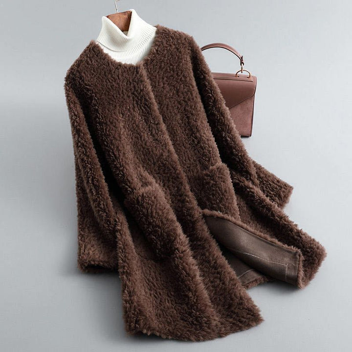 Tahliaa - Cappotto In Pile Teddy Con Tasche