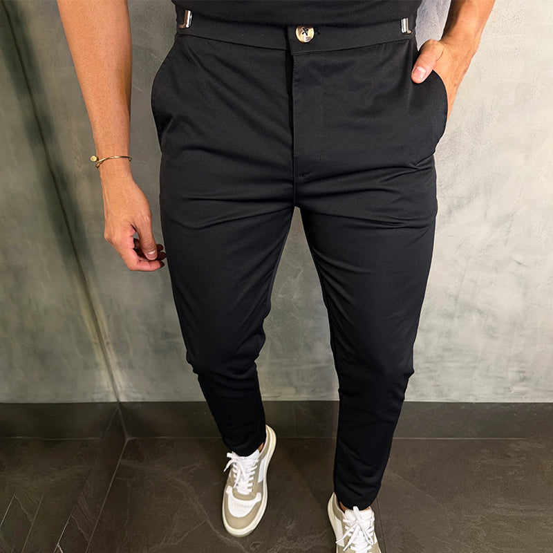 Matan - Pantaloni Classici Elasticizzati Slim Fit