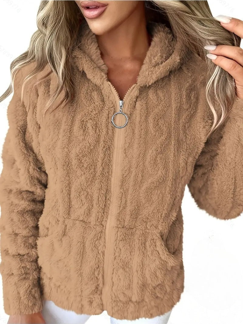 Ganka - Felpa Con Cappuccio e Zip a Maniche Lunghe