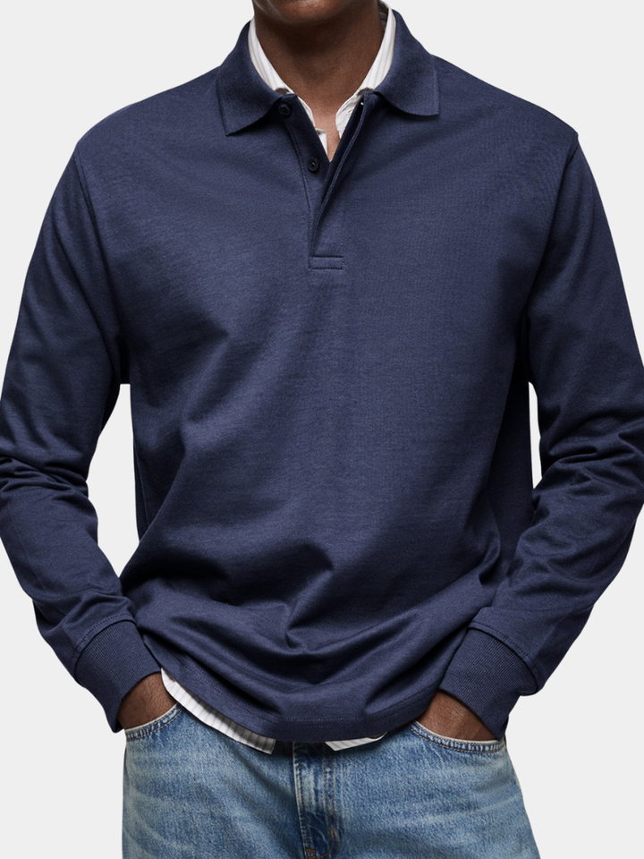 Elhanan - Elegante Polo a Maniche Lunghe