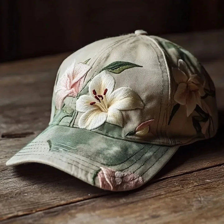 Virinia - Cappellino Con Ricamo Floreale