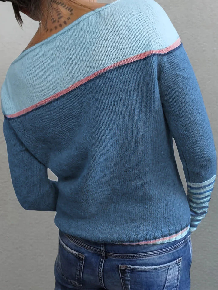 Talithia – Maglione A Maniche Lunghe Lavorato A Maglia A Righe
