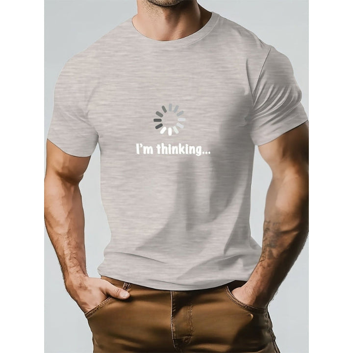 Think – Maglietta in Cotone e Stampa