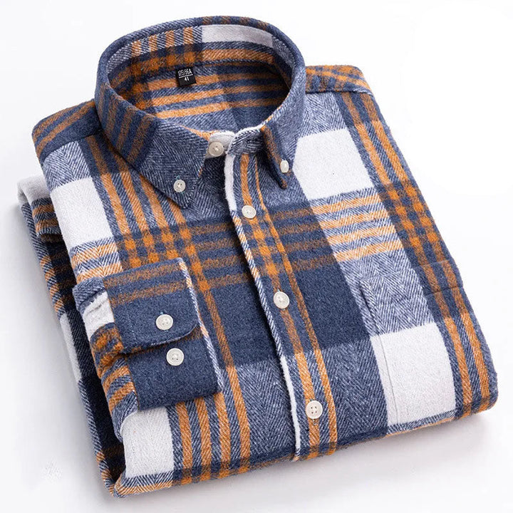 Hansamu - Elegante Camicia a Maniche Lunghe Con Bottoni
