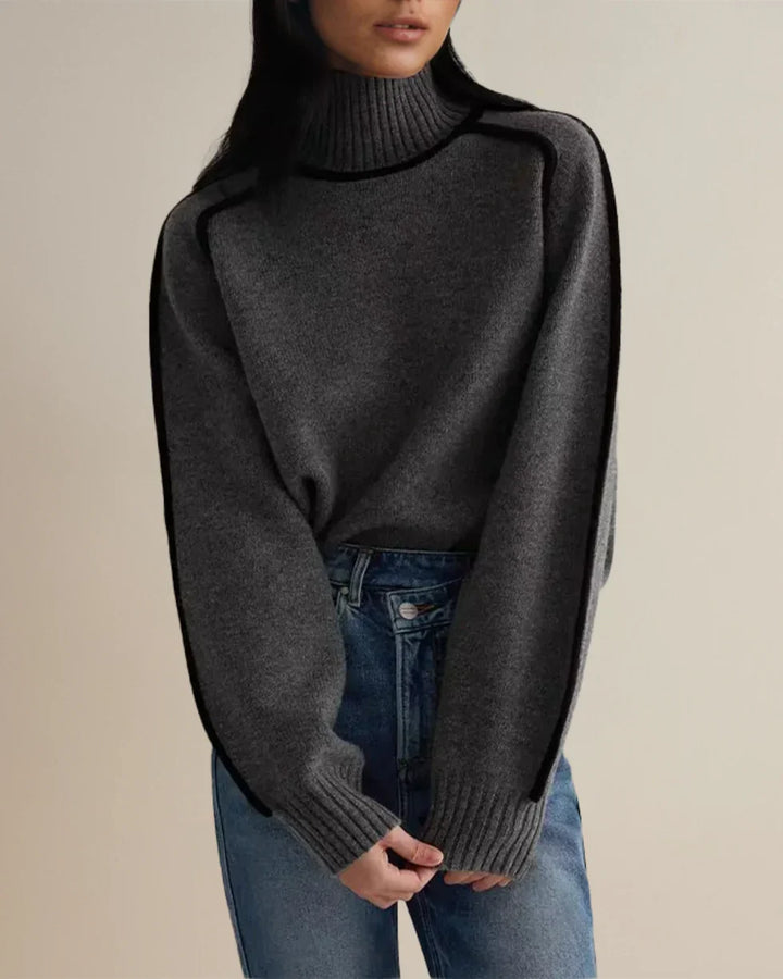 Karina – Elegante Maglione a Collo Alto