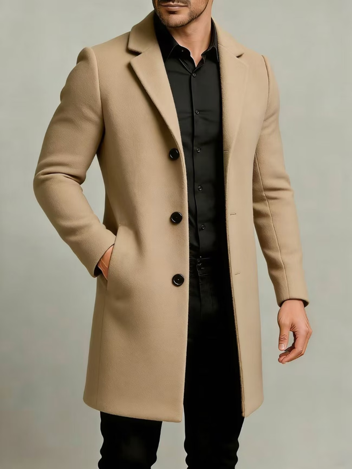 Hollander - Cappotto Con Revers e Maniche Lunghe Abbottonato