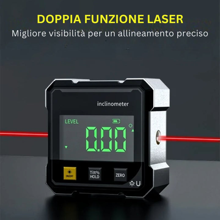 MagPro - Goniometro Digitale Magnetico a 4 Lati Con Laser