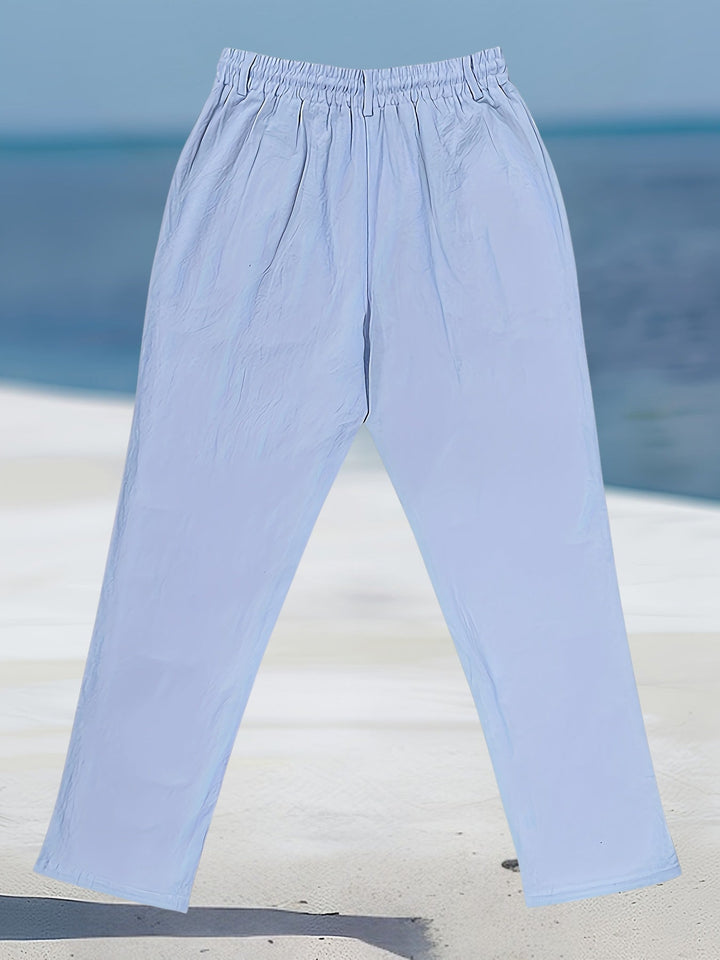 Aznar - Casual Lino Elastico Pantaloni