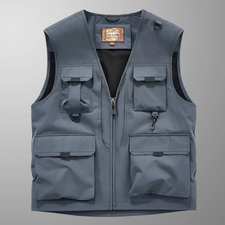 Mose - Gilet Cargo Multitasche Traspirante