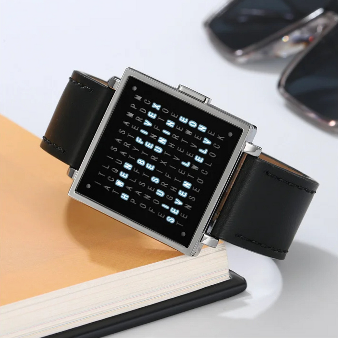 WordTime - Orologio Con Display Digitale Matrix
