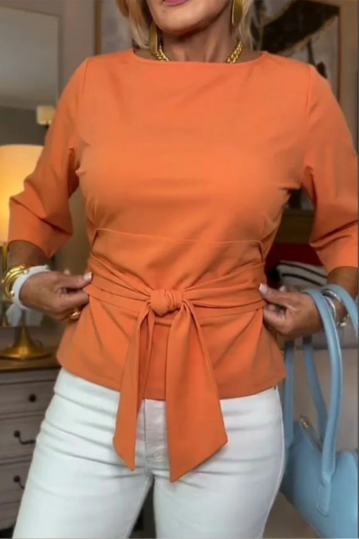 Shaniera - Top Elegante Con Laccio In Vita