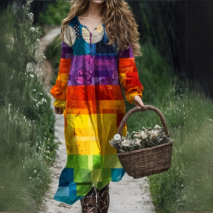 Madge - Vestito Sciolto Con Stampa Floreale