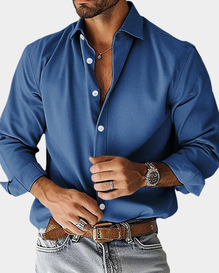Pinchas - Camicia a Maniche Lunghe Con Bottoni