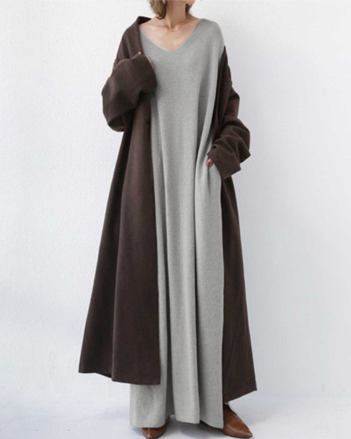 Bonita - Abito Alla Moda Con Maniche Lunghe e Scollo a V