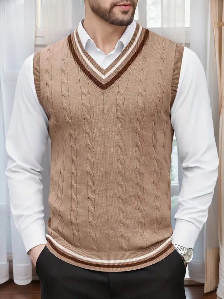 Duane - Maglione Senza Maniche Con Scollo a V