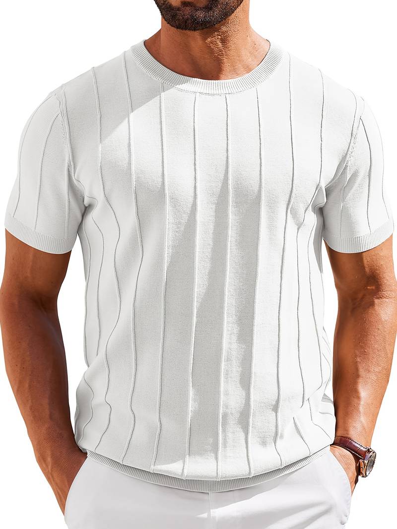 Sang - Maglietta Estiva in Maglia a Girocollo
