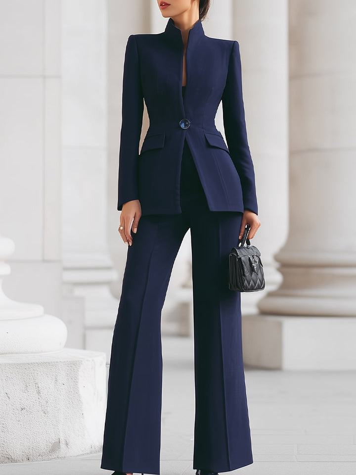 Kaelyn - Completo Giacca e Pantaloni con Bottone Singolo