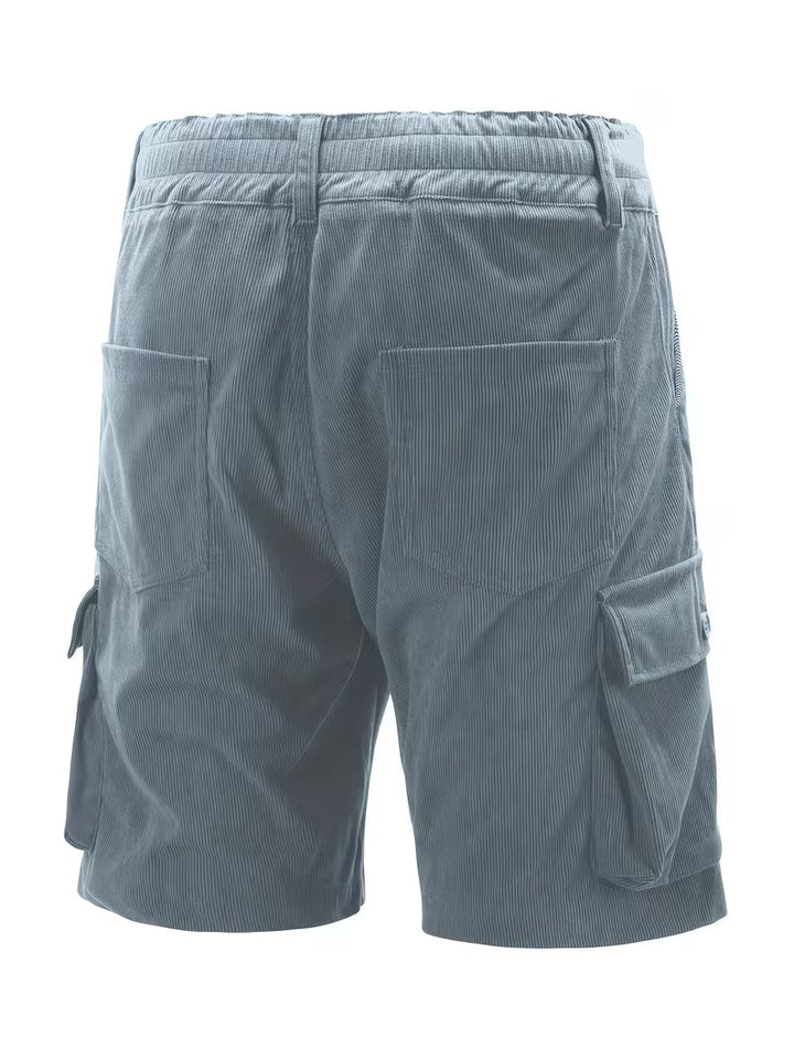 Jorit - Pantaloncini Merci in Velluto a Coste Con Trama 3D