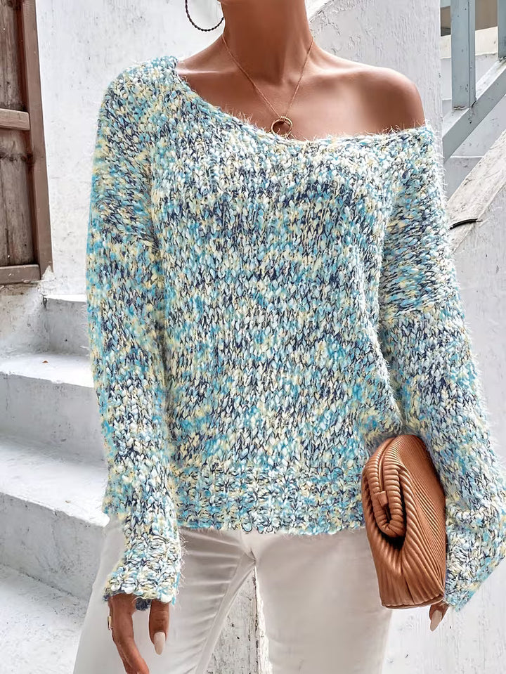 Siraba - Maglione Lavorato a Maglia a Maniche Lunghe