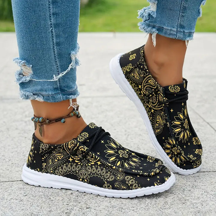 Isavella - Casual Estate Scarpe Con Motivo Floreale