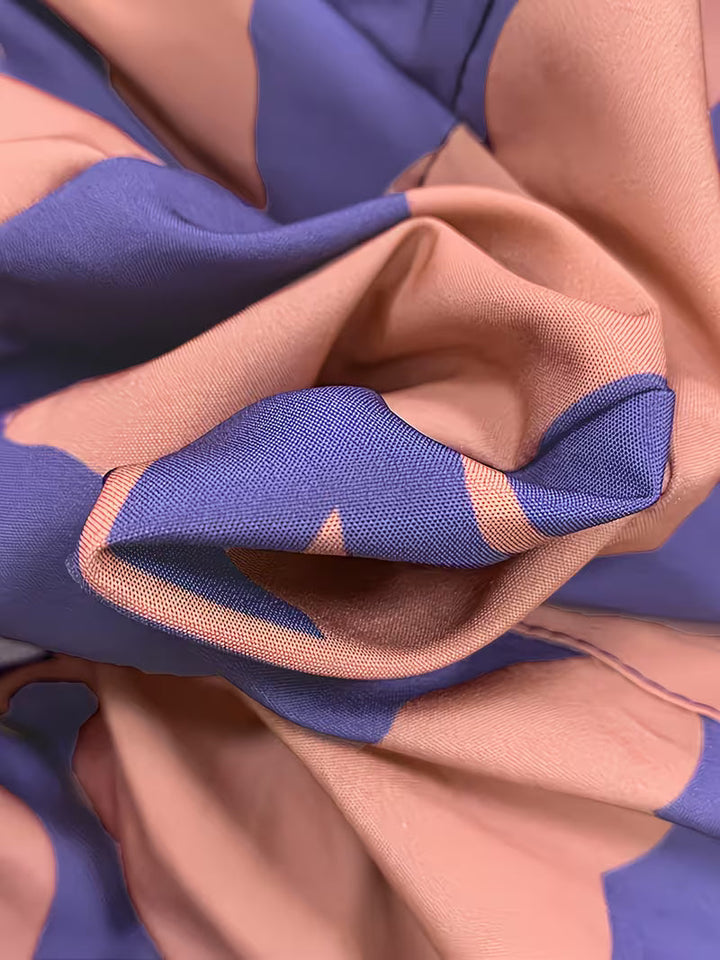 Aroha - Abito Midi Con Stampa Astratta e Cintura in Vita