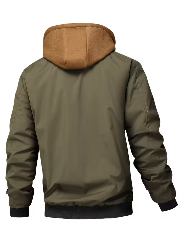 Sylvain - Giacca Militare Con Cappuccio e Cerniera