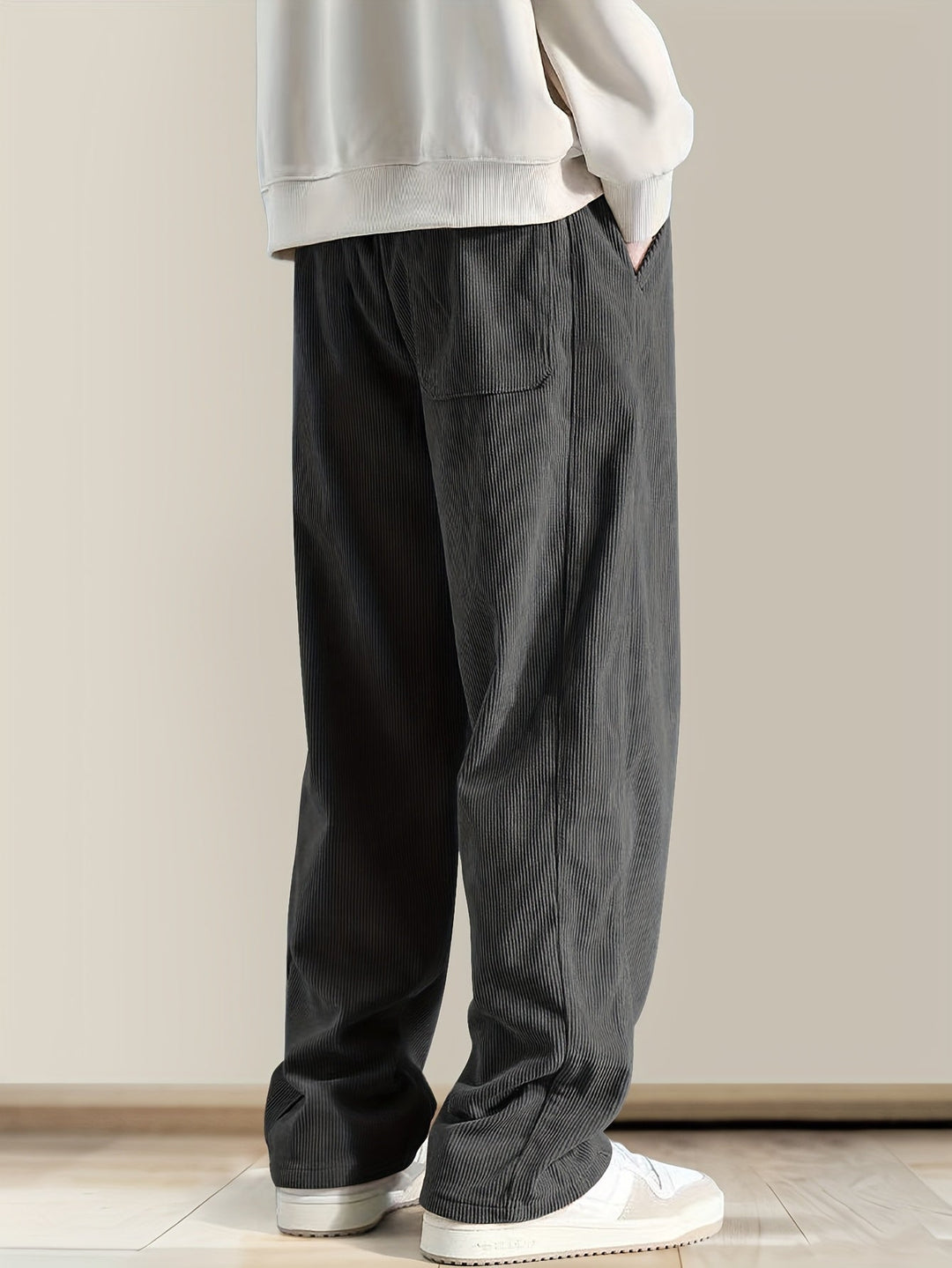 Ellyson - Pantaloni In Velluto a Coste Con Coulisse In Vita
