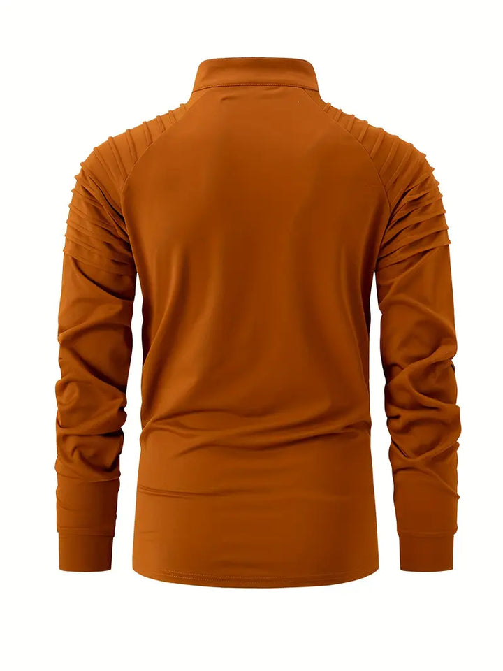 Linwood  - Polo a Maniche Lunghe Con Cerniera