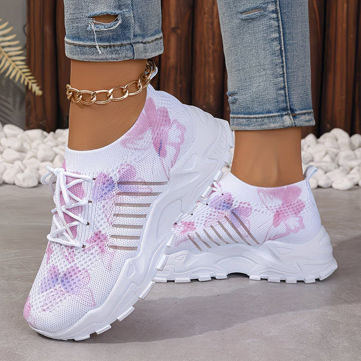 Destinee - Sneaker Con Lacci e Stampa a Farfalle