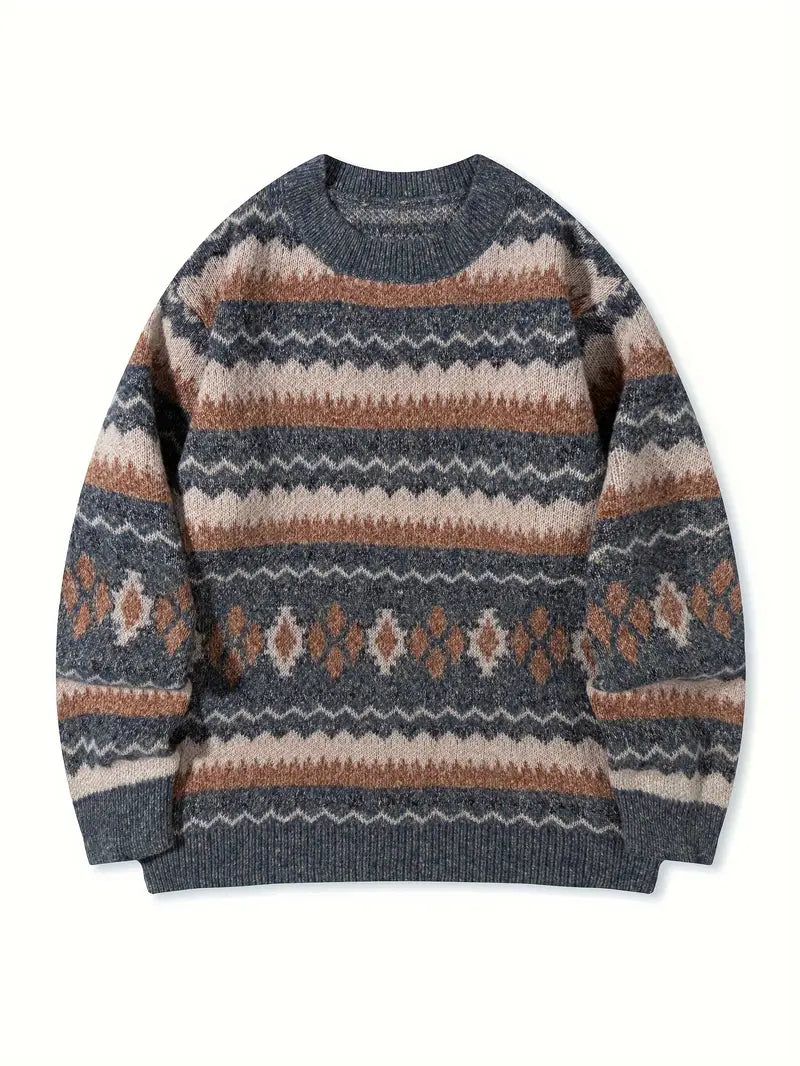Hartman - Maglione Casual In Maglia Geometrica