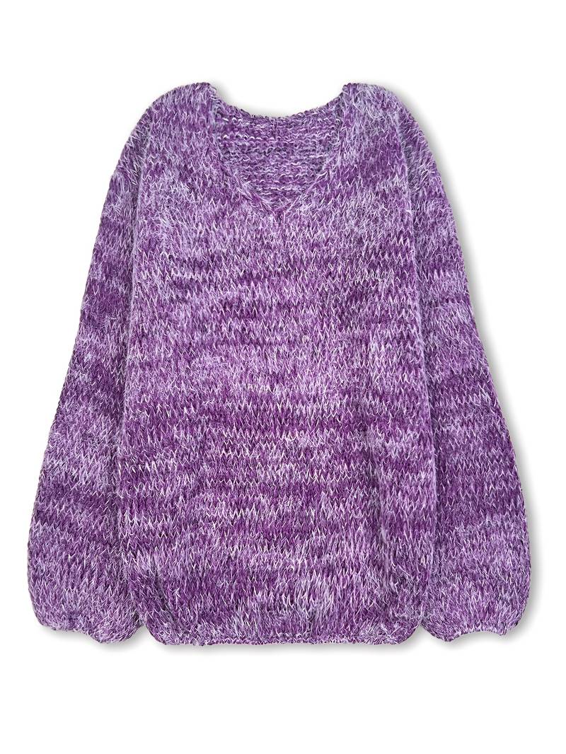 Lital - Elegante Maglione Morbido Con Scollo a V