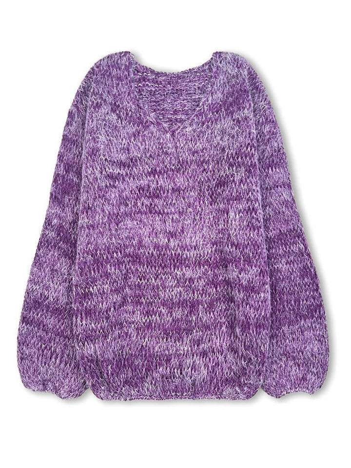 Lital - Elegante Maglione Morbido Con Scollo a V
