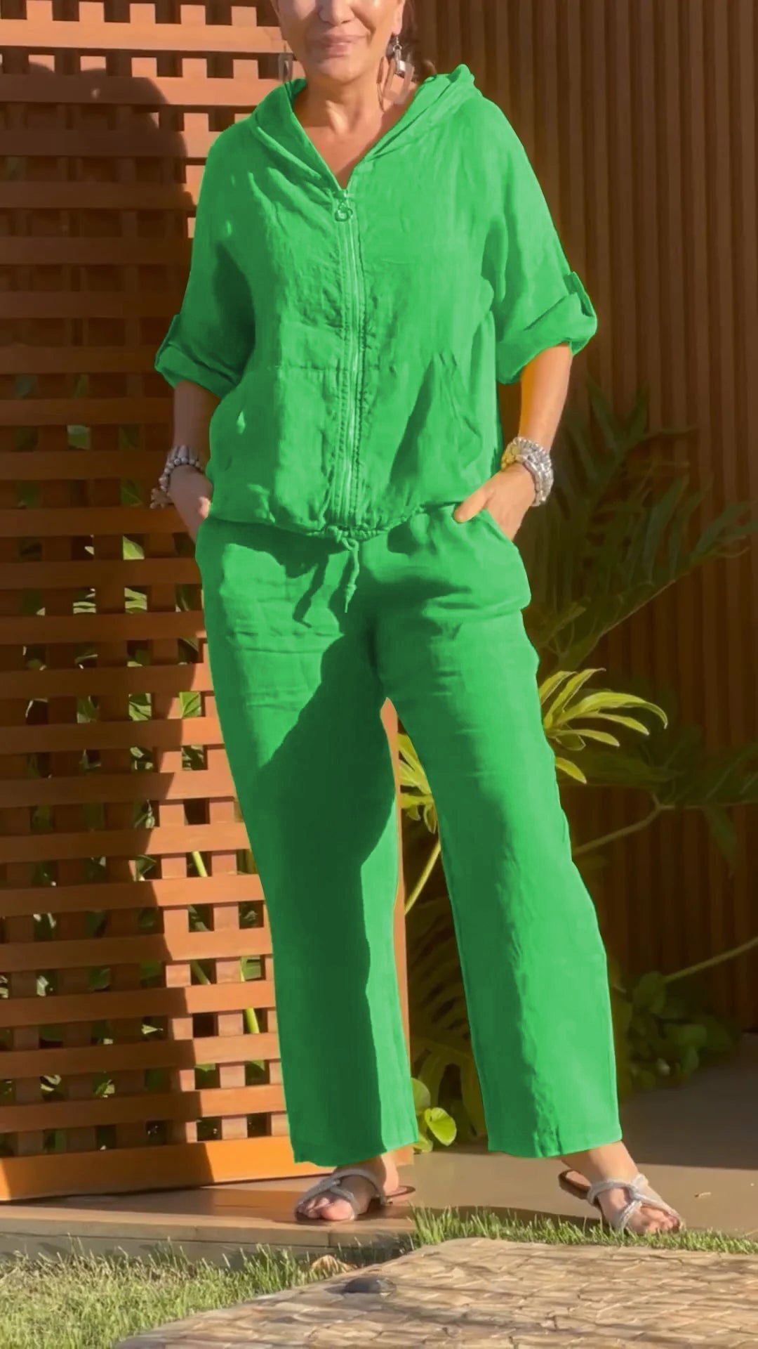 Pietra - Tuta Due Pezzi Con Cappuccio E Cerniera