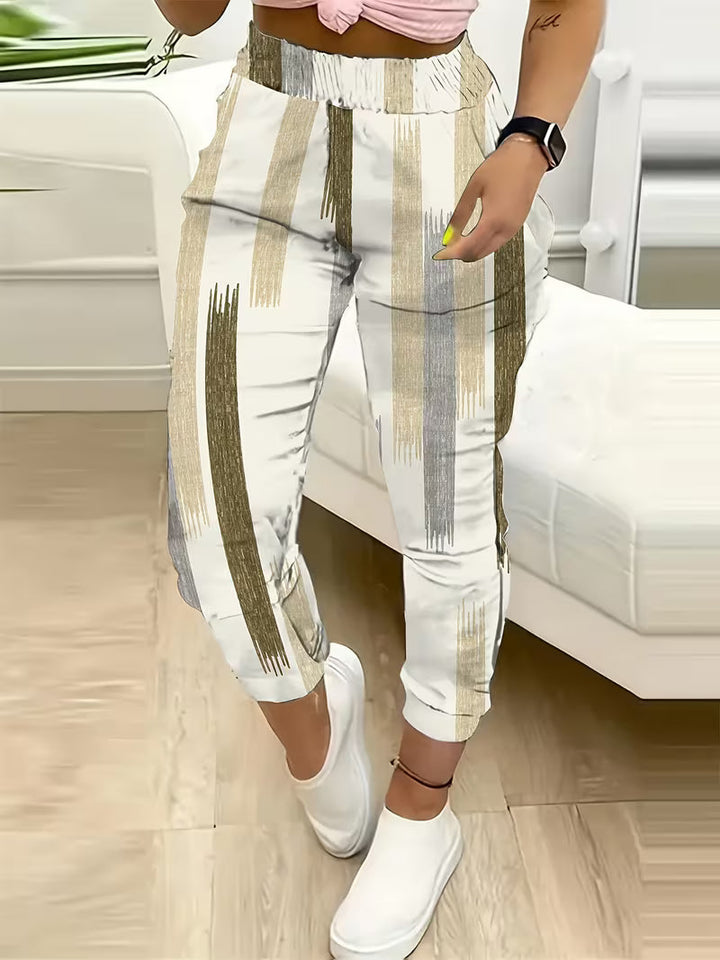 Faviana - Pantaloni Con Elastico in Vita e Stampa