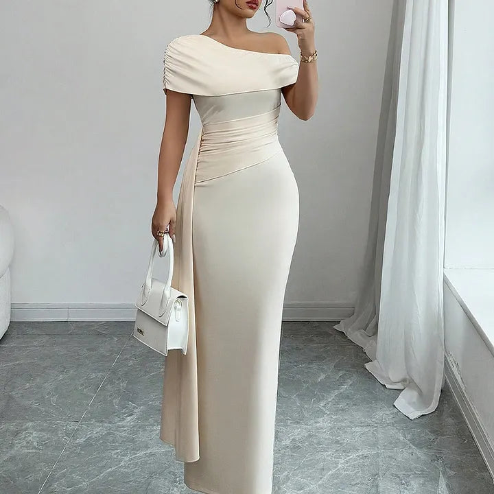 Lisete - Elegante Abito Lungo Monospalla