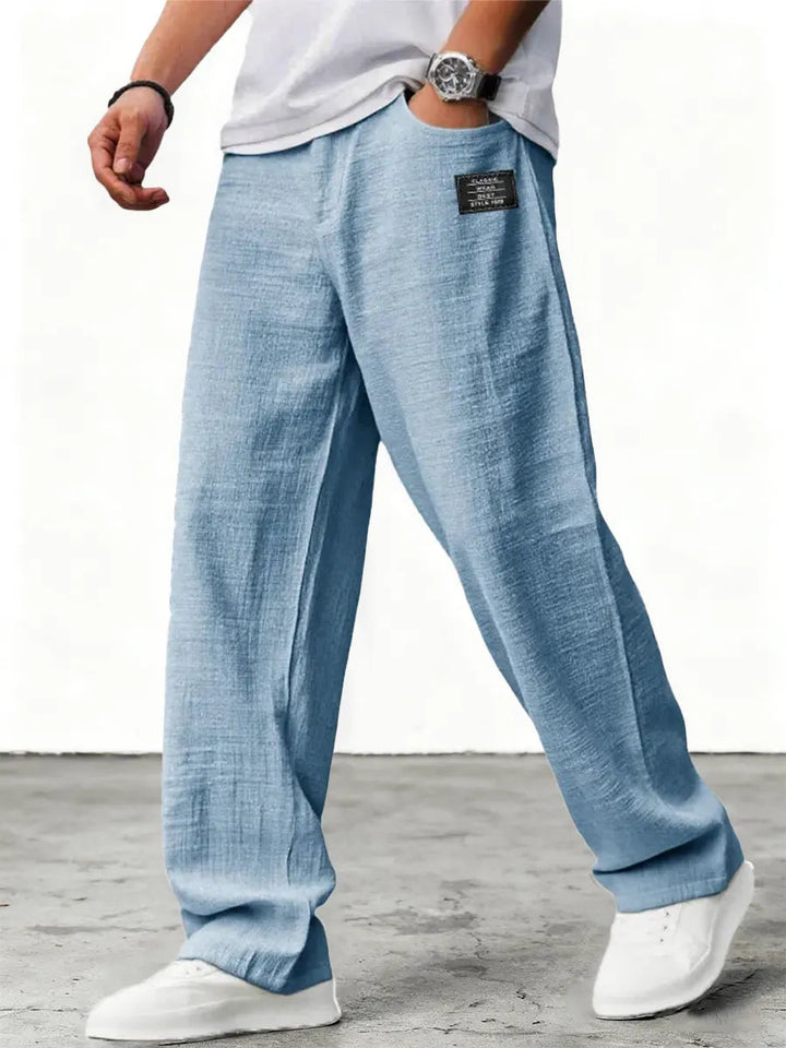 Lushan - Pantaloni Larghi in Lino
