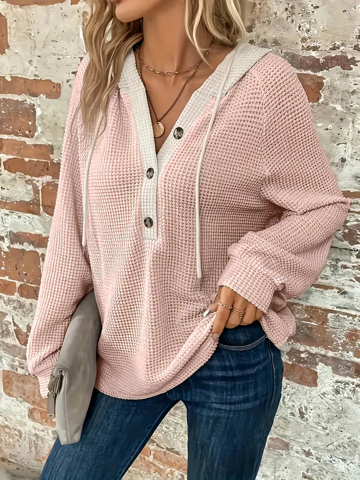 Snezhana - Felpa Con Cappuccio A Maniche Lunghe Con Coulisse Sul Davanti