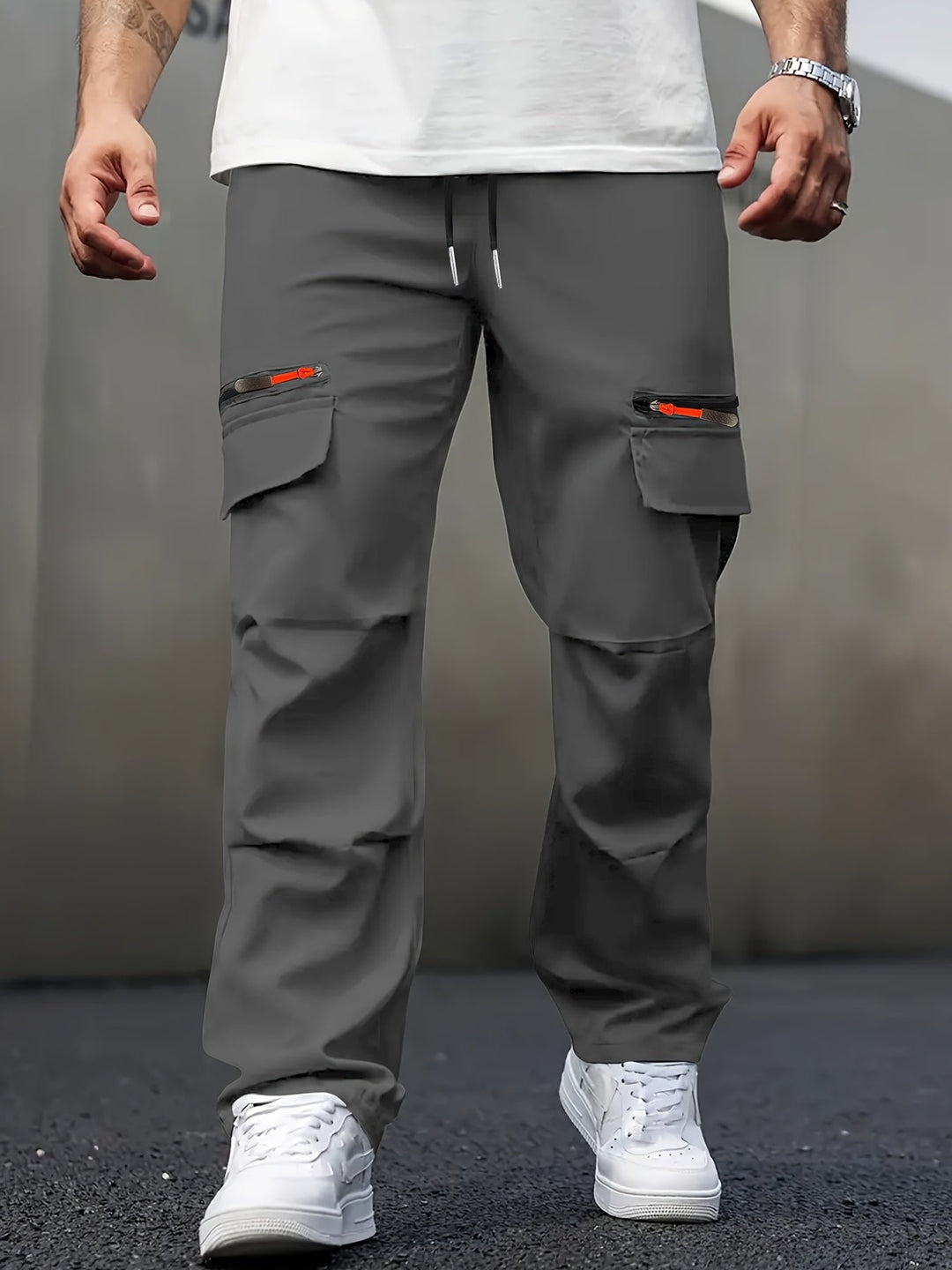 Mihai - Pantaloni Cargo Casual Con Tasche Multiplu