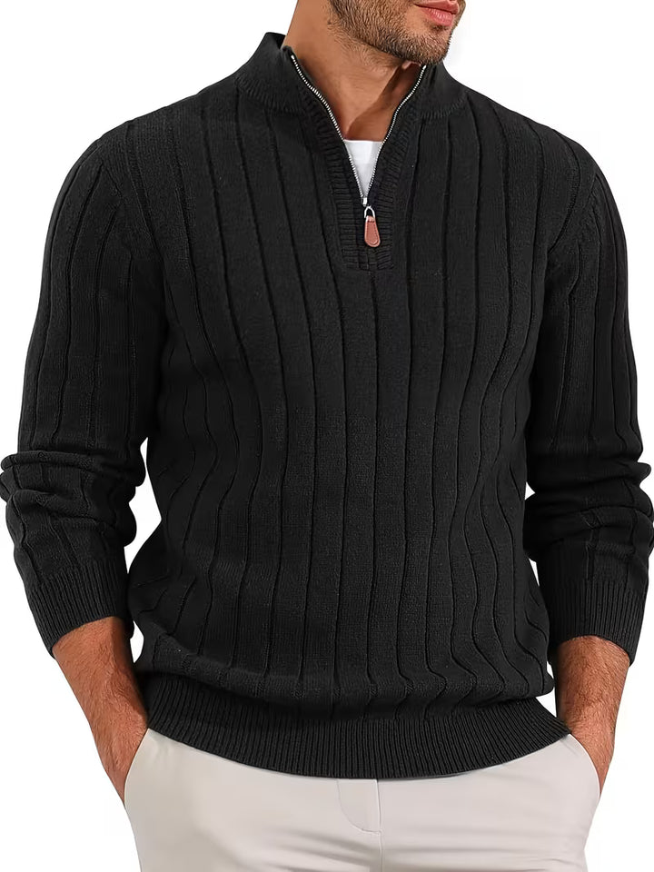 Yedidya - Maglione Casual a Maniche Lunghe Lavorato a Maglia
