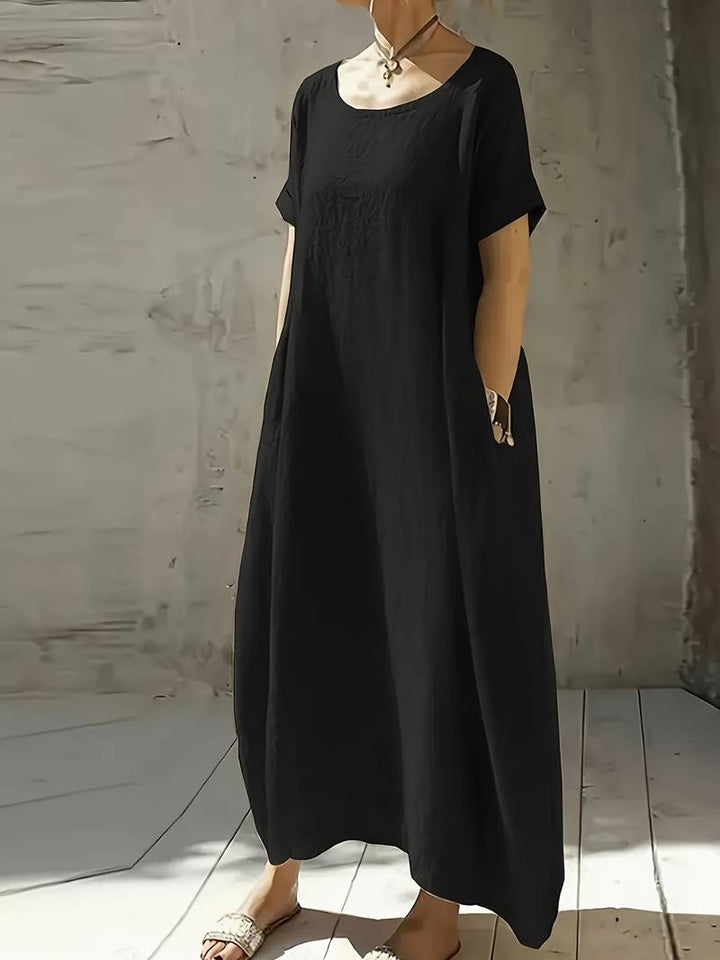 Anuradhi - Abito lungo Casual Con Maniche Ampie